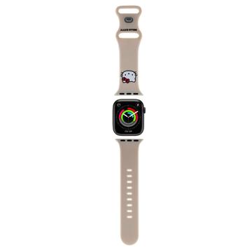 Apple Watch Series 9/8/SE (2022)/7/SE/6/5/4/3/2/1 Hello Kitty Kitty Head Silicone Strap - 40mm/38mm - Beige