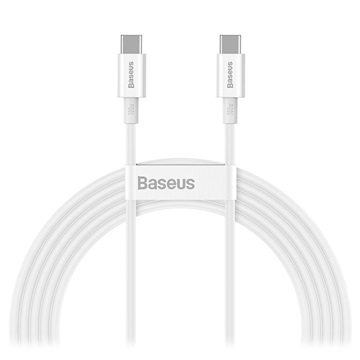 Baseus Superior Series USB-C / USB-C Cable - 100W, 2m (Open Box - Excellent) - White
