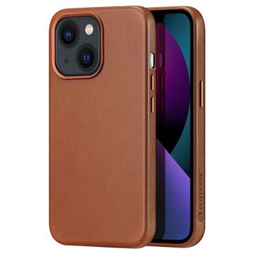 Dux Ducis Naples iPhone 13 Leather Coated Case - Brown