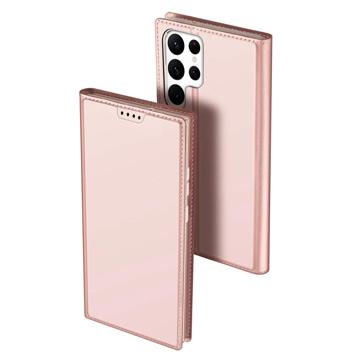 Dux Ducis Skin Pro Samsung Galaxy S23 Ultra 5G Flip Case - Pink