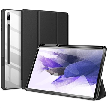 Dux Ducis Toby Samsung Galaxy Tab S7+/S7 FE/S8+ Tri-Fold Smart Folio Case - Black