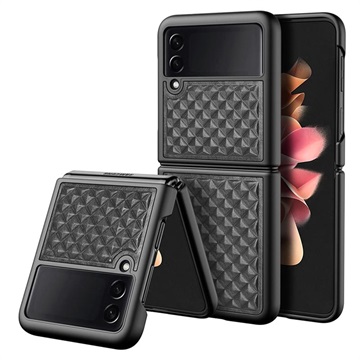 Dux Ducis Venice Samsung Galaxy Z Flip3 5G Leather Coated Case - Black