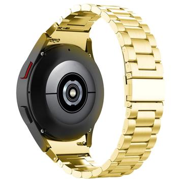 Elegant Samsung Galaxy Watch4/Watch4 Classic/Watch5/Watch6 Stainless Steel Strap - Gold