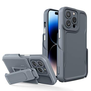 Explorer Series iPhone 14 Pro Max Hybrid Case with Belt Clip - Grey