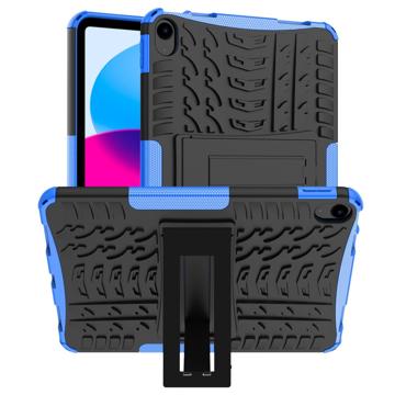 Anti-Slip iPad (2022) Hybrid Case with Stand - Blue / Black