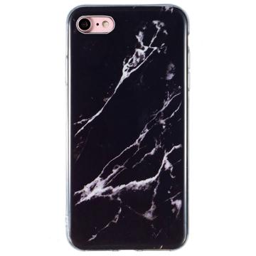 Marble Pattern IMD Model iPhone 7/8/SE (2020)/SE (2022) TPU Case - Black