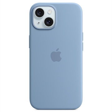 iPhone 15 Apple Silicone Case with MagSafe MT0Y3ZM/A - Winter Blue