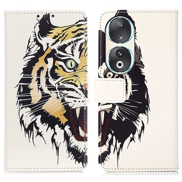 Honor 90 Glam Series Wallet Case - Tiger