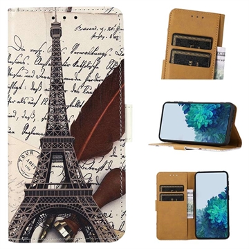 Nokia G42 Glam Series Wallet Case - Eiffel Tower