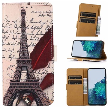 Glam Series OnePlus 9RT 5G Wallet Case - Eiffel Tower