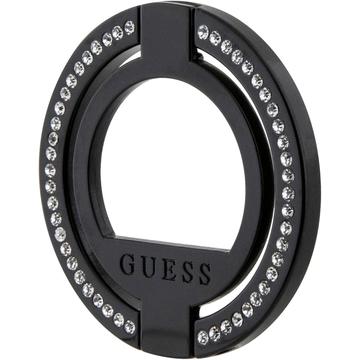 Guess Rhinestones Magnetic Ring Holder / Stand - Black