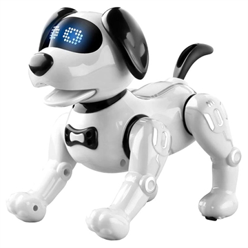 JJRC R19 Smart Robot Dog with Remote Control for Kids - White / Black