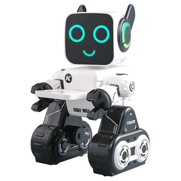 JJRC R4 RC Cady Wile Smart Robot with Voice and Remote Control - White