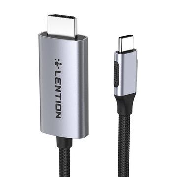 Lention CU707 USB-C to HDMI 2.0 Cable 4K60Hz/1Gbps - 3m - Grey