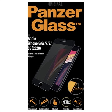 PanzerGlass Privacy Case Friendly iPhone 6/6S/7/8/SE (2020)/SE (2022) Screen Protector - Black