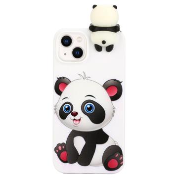 3D Figure Series iPhone 14 TPU Case - Cute Panda