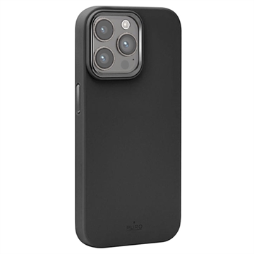 iPhone 15 Pro Max Puro Icon Mag Pro Silicone Case - Black