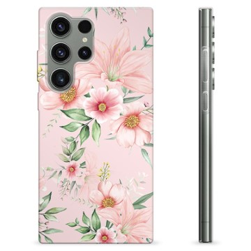 Samsung Galaxy S23 Ultra 5G TPU Case - Watercolor Flowers