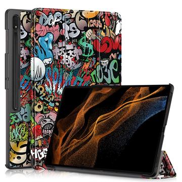 Samsung Galaxy Tab S9 Ultra Tri-Fold Series Smart Folio Case - Graffiti