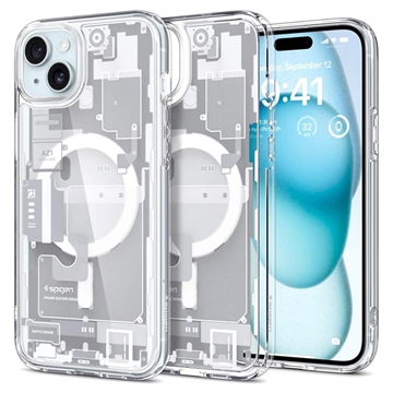 iPhone 15 Plus Spigen Ultra Hybrid Mag Case - White / Zero One