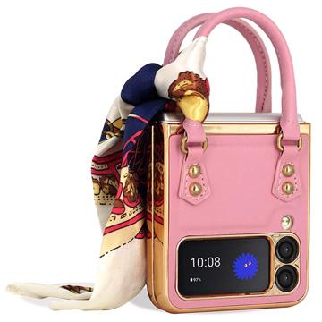 Trendy Handbag Series Samsung Galaxy Z Flip4 Case - Pink