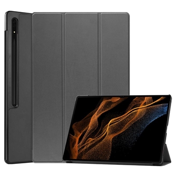 Samsung Galaxy Tab S9 Ultra Tri-Fold Series Smart Folio Case - Grey