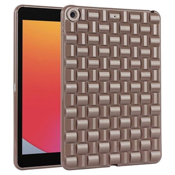 iPad 10.2 2019/2020/2021 Woven Textured TPU Case - Brown