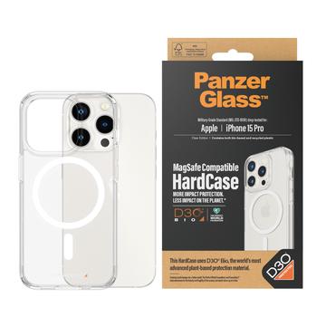iPhone 15 Pro PanzerGlass HardCase MagSafe Case Compatible with D3O - Clear
