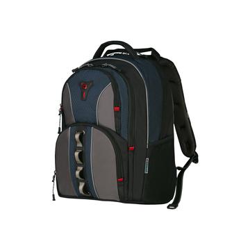 Wenger Cobalt Triple Protect Laptop Backpack 16 - Black / Blue / Grey