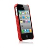 iPhone 4 / 4S Naztech Carbon Fiber Graphite Shield - Red