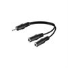 AV 3,5 mm / 2x 3,5 mm Cable - 0,2m