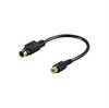AV Cable 4P mini-DIN / RCA - 0,13m