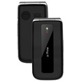 Artfone F20 Senior Flip Phone - 2G, Dual SIM, SOS - Black