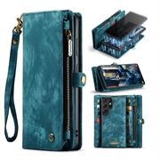 Samsung Galaxy S23 Ultra 5G Caseme 008 2-in-1 Multifunctional Wallet Case - Blue