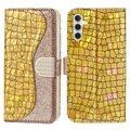 Croco Bling Series Samsung Galaxy A34 5G Wallet Case - Gold