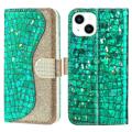 Croco Bling Series iPhone 14 Plus Wallet Case - Green