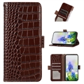 Crocodile Series OnePlus Nord CE 3 Lite/N30 Wallet Leather Case with RFID - Brown
