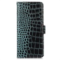 Crocodile Series Samsung Galaxy A33 5G Wallet Leather Case with RFID - Green