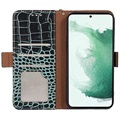 Crocodile Series Samsung Galaxy A53 5G Wallet Leather Case with RFID - Green