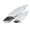 Dinic USB 2.0 / Micro USB Cable - White - 0,5m