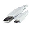 Dinic USB 2.0 / Micro USB Cable - White - 2m