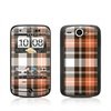 HTC Wildfire Plaid Skin - Copper
