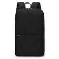 Large Capacity Student Backpack Portable Canvas Schoolbag Travel Computer Laptop Shoulder Bag - Black