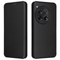 OnePlus 12 Flip Case - Carbon Fiber - Black