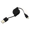 Retractable USB / microUSB Cable - Black