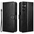 Samsung Galaxy M55 Wallet Case with Magnetic Closure - Black
