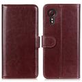 Samsung Galaxy Xcover 7 Wallet Case with Magnetic Closure - Brown