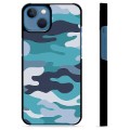 iPhone 13 Protective Cover - Blue Camouflage