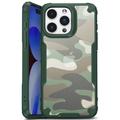 iPhone 15 Plus Anti-Shock Hybrid Case - Camouflage - Green