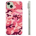 iPhone 15 Plus TPU Case - Pink Camouflage